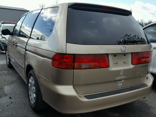 2HKRL18551H556748 - 2001 HONDA ODYSSEY LX TAN photo 3