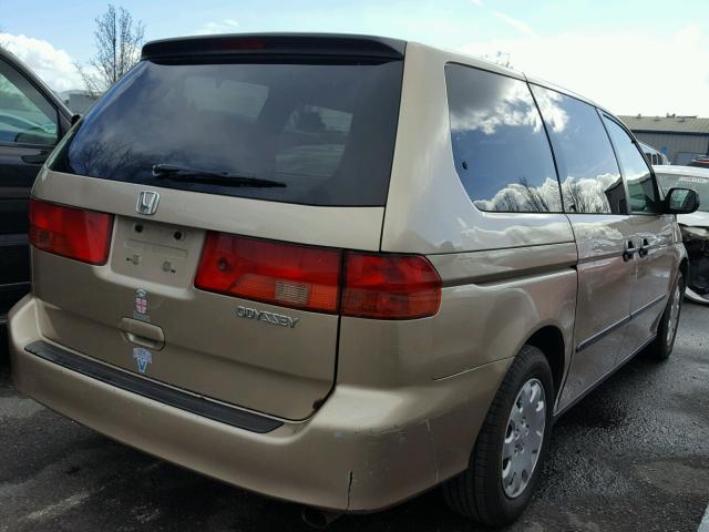 2HKRL18551H556748 - 2001 HONDA ODYSSEY LX TAN photo 4