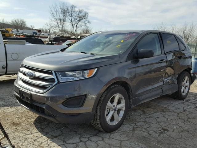 2FMPK4G99HBB16534 - 2017 FORD EDGE SE GRAY photo 2