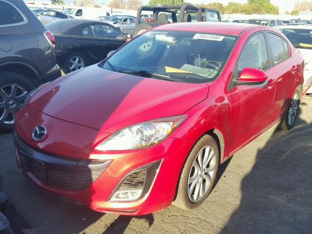 JM1BL1S64A1251560 - 2010 MAZDA 3 S RED photo 2