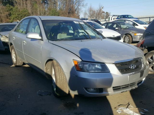 5NPEU46F56H048571 - 2006 HYUNDAI SONATA GLS SILVER photo 1