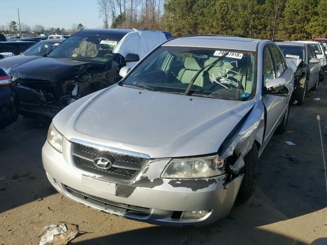 5NPEU46F56H048571 - 2006 HYUNDAI SONATA GLS SILVER photo 2