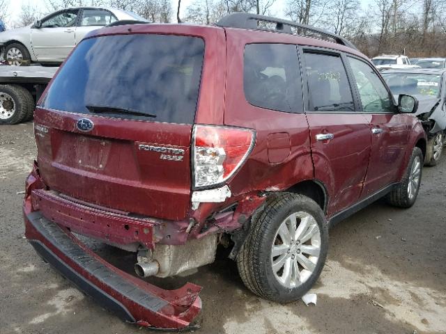 JF2SHADC4CH434182 - 2012 SUBARU FORESTER 2 RED photo 4