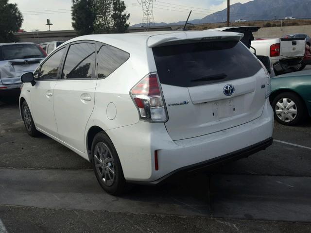 JTDZN3EUXGJ048552 - 2016 TOYOTA PRIUS V WHITE photo 3