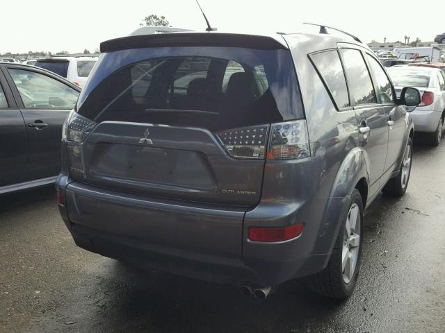 JA4MS41X37U011988 - 2007 MITSUBISHI OUTLANDER GRAY photo 4