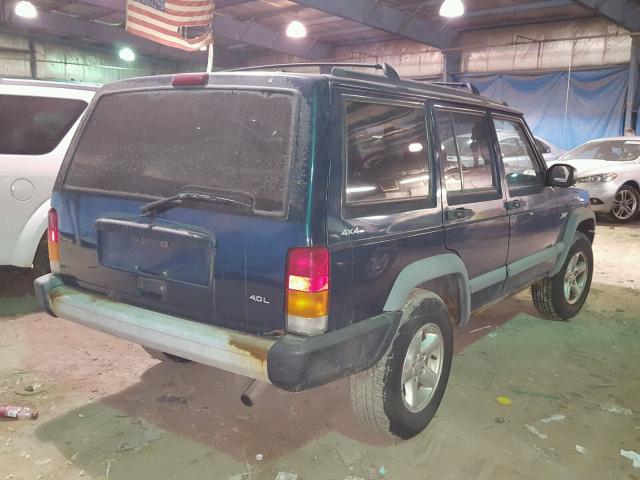 1J4FJ68SXWL266028 - 1998 JEEP CHEROKEE S GREEN photo 4