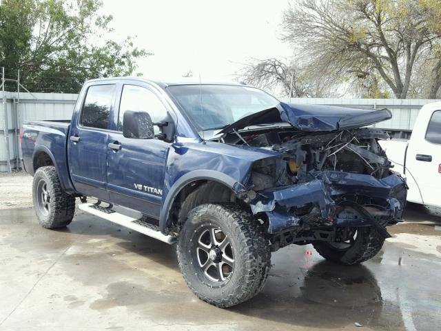 1N6BA0EC4BN326086 - 2011 NISSAN TITAN S BLUE photo 1