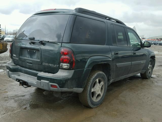 1GNES16S346134686 - 2004 CHEVROLET TRAILBLAZE GREEN photo 4