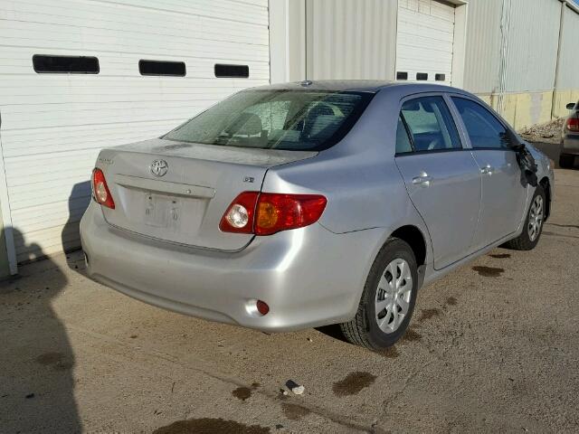 2T1BU40E59C044885 - 2009 TOYOTA COROLLA BA SILVER photo 4