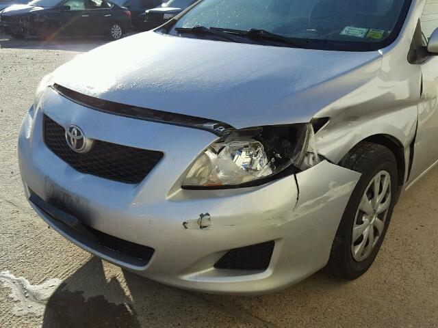 2T1BU40E59C044885 - 2009 TOYOTA COROLLA BA SILVER photo 9