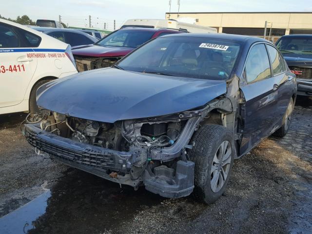 1HGCR2F30EA246145 - 2014 HONDA ACCORD LX GRAY photo 2