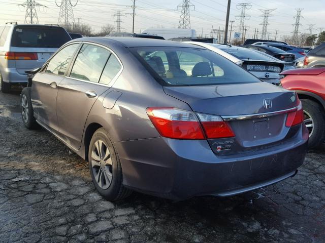 1HGCR2F30EA246145 - 2014 HONDA ACCORD LX GRAY photo 3