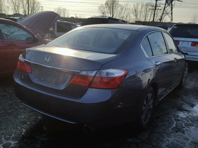 1HGCR2F30EA246145 - 2014 HONDA ACCORD LX GRAY photo 4