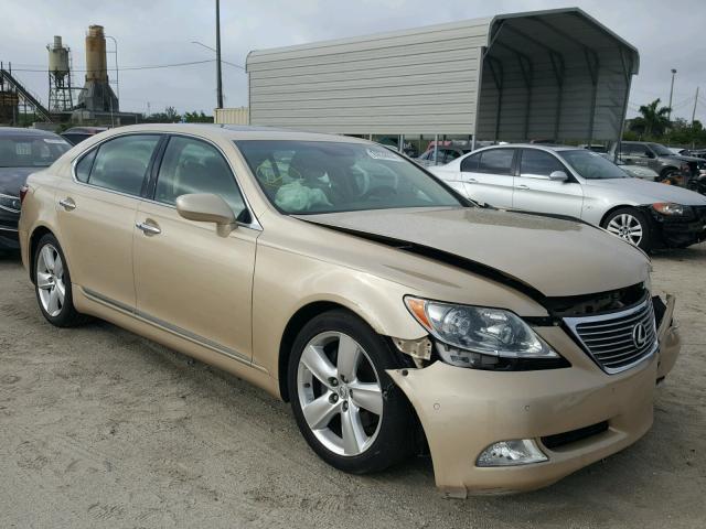 JTHGL46F485029538 - 2008 LEXUS LS 460L GOLD photo 1