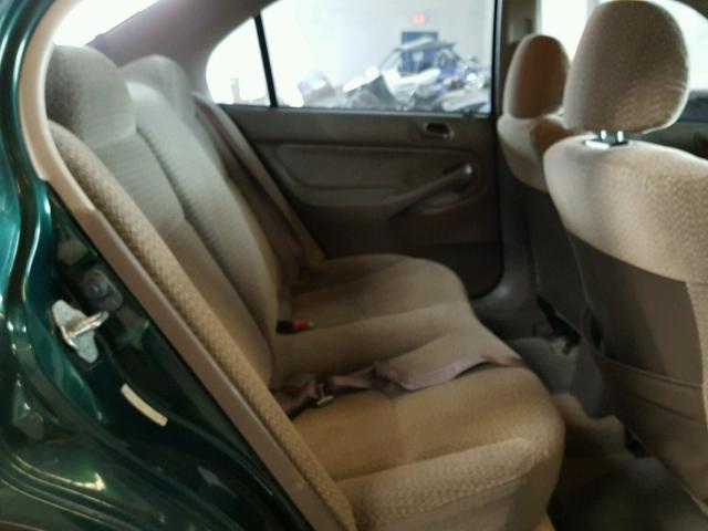 1HGEJ8642YL019396 - 2000 HONDA CIVIC EX მწვანე ფოტო 6