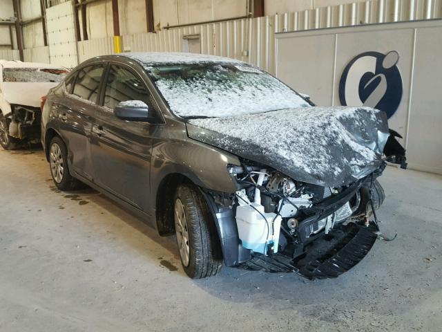 3N1AB7AP8HL716374 - 2017 NISSAN SENTRA S GRAY photo 1