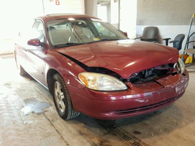 1FAHP56S62G128330 - 2002 FORD TAURUS SEL RED photo 1