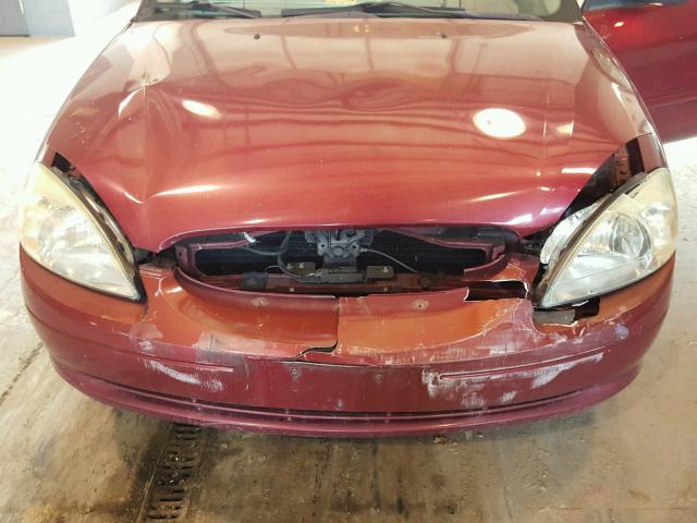 1FAHP56S62G128330 - 2002 FORD TAURUS SEL RED photo 7