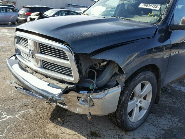 1D7RV1GT9BS672490 - 2011 DODGE RAM 1500 GREEN photo 9