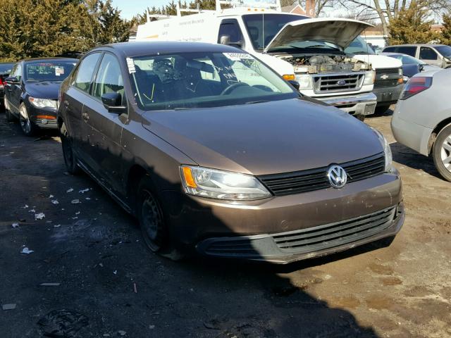 3VW2K7AJ5CM306970 - 2012 VOLKSWAGEN JETTA BASE TAN photo 1