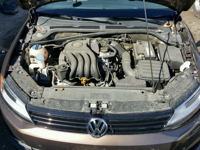 3VW2K7AJ5CM306970 - 2012 VOLKSWAGEN JETTA BASE 棕色 照片 7