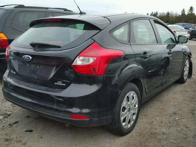 1FADP3K22DL316281 - 2013 FORD FOCUS SE BLACK photo 4