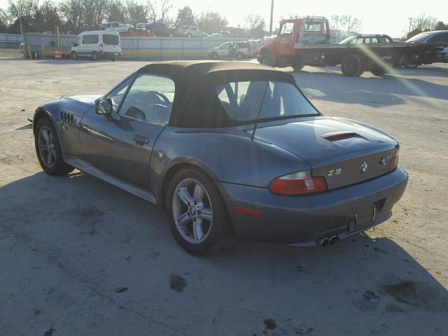 WBACH9346YLG18717 - 2000 BMW Z3 2.3 Сірий фото 3