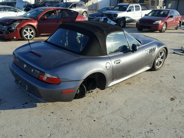 WBACH9346YLG18717 - 2000 BMW Z3 2.3 GRAY photo 4