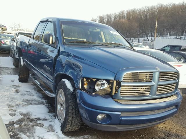 1D7HU18N02J206807 - 2002 DODGE RAM 1500 BLUE photo 1