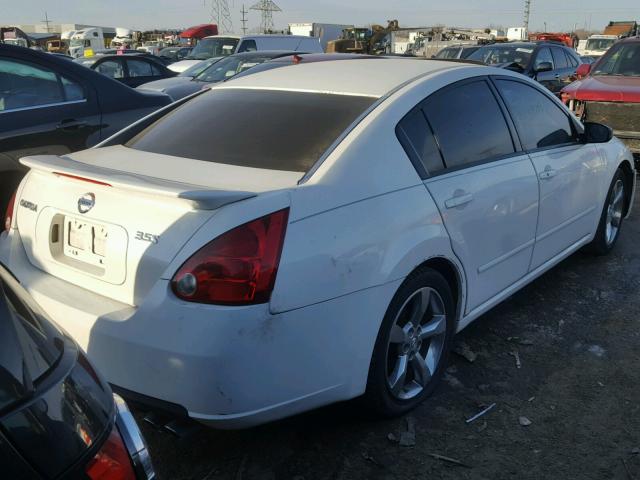 1N4BA41E88C807048 - 2008 NISSAN MAXIMA SE WHITE photo 4