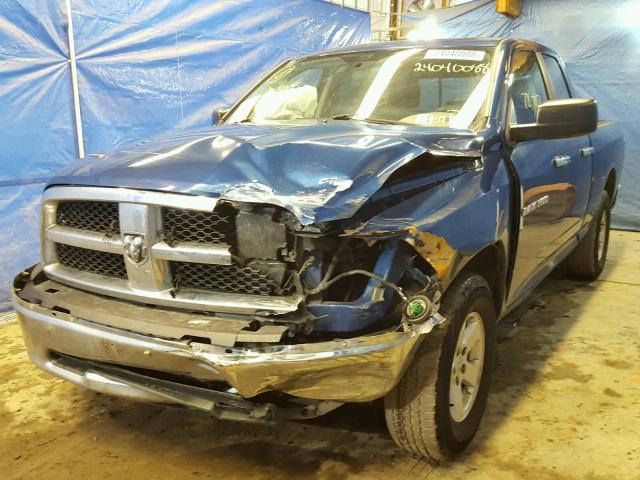 1D7RV1GPXBS538736 - 2011 DODGE RAM 1500 BLUE photo 2