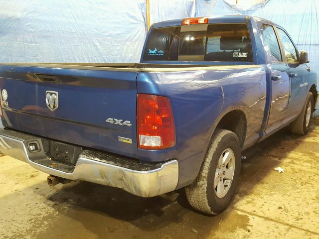 1D7RV1GPXBS538736 - 2011 DODGE RAM 1500 BLUE photo 4