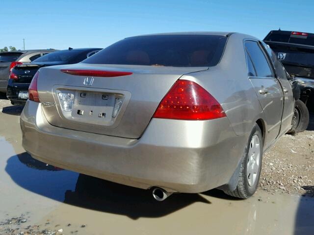 3HGCM56436G708452 - 2006 HONDA ACCORD LX BEIGE photo 4