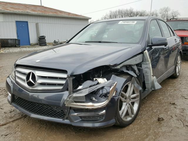 WDDGF8AB9DA833149 - 2013 MERCEDES-BENZ C 300 4MAT GRAY photo 2