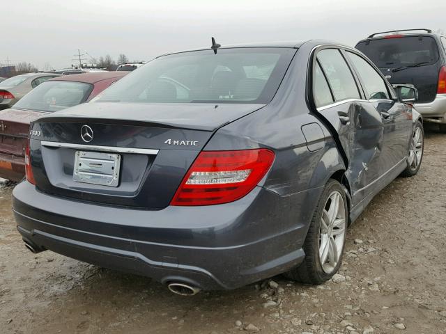 WDDGF8AB9DA833149 - 2013 MERCEDES-BENZ C 300 4MAT GRAY photo 4