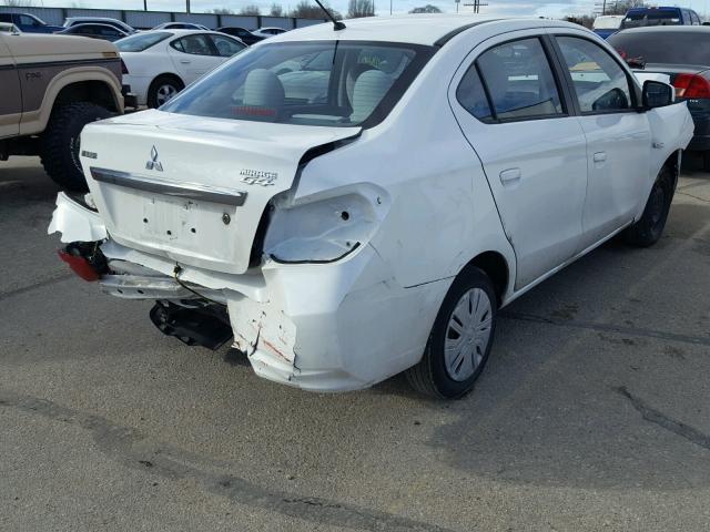 ML32F3FJ9HH003066 - 2017 MITSUBISHI MIRAGE G4 WHITE photo 4