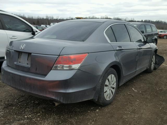 JHMCP26329C006897 - 2009 HONDA ACCORD LX CHARCOAL photo 4