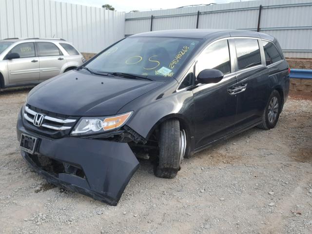 5FNRL5H43EB127398 - 2014 HONDA ODYSSEY EX BLACK photo 2