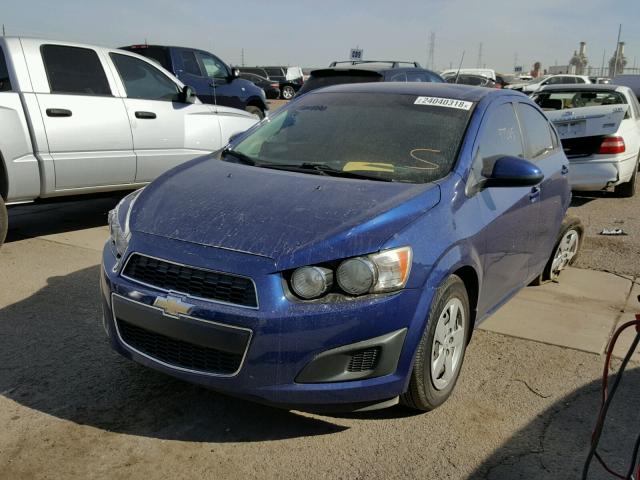 1G1JB5SH9D4136780 - 2013 CHEVROLET SONIC LS BLUE photo 2