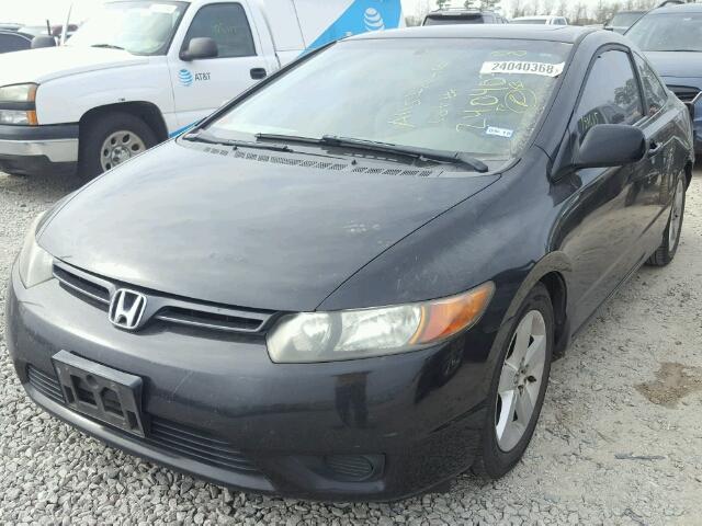 2HGFG12846H554159 - 2006 HONDA CIVIC EX BLACK photo 2