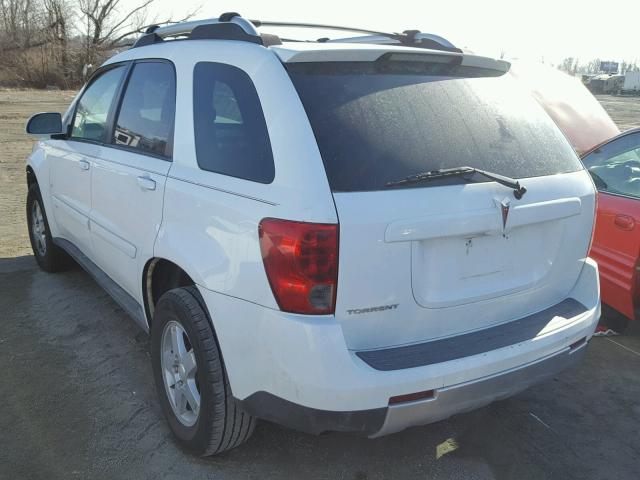 2CKDL63F166146931 - 2006 PONTIAC TORRENT WHITE photo 3