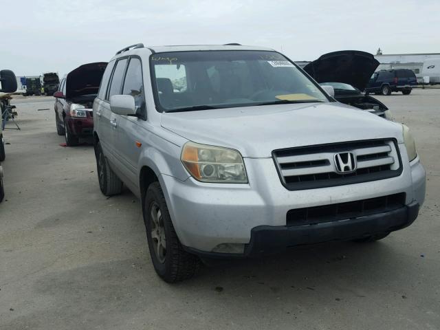 5FNYF28716B023490 - 2006 HONDA PILOT EX SILVER photo 1