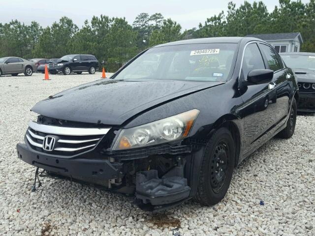 1HGCP2F33BA058897 - 2011 HONDA ACCORD LX BLACK photo 2