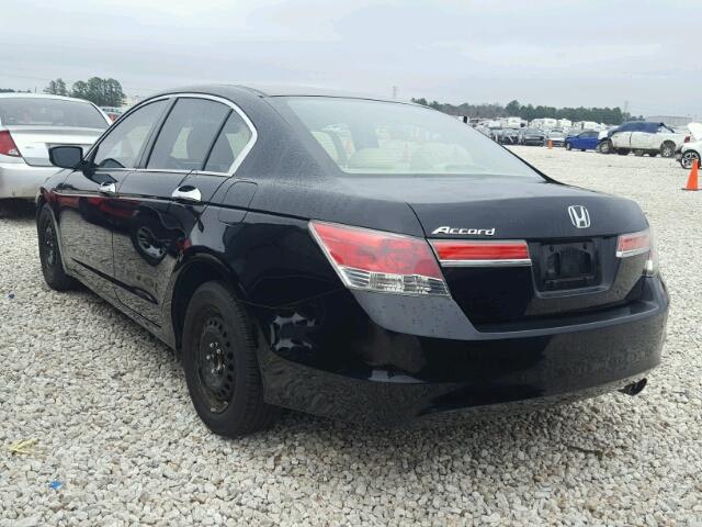 1HGCP2F33BA058897 - 2011 HONDA ACCORD LX BLACK photo 3