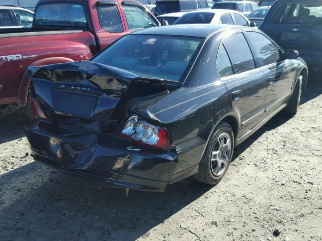 4A3AA46GX3E213183 - 2003 MITSUBISHI GALANT ES BLACK photo 4