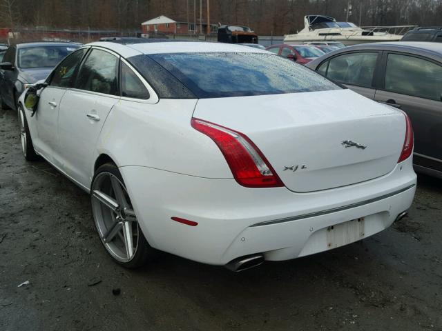 SAJWA2GB5BLV16318 - 2011 JAGUAR XJL WHITE photo 3