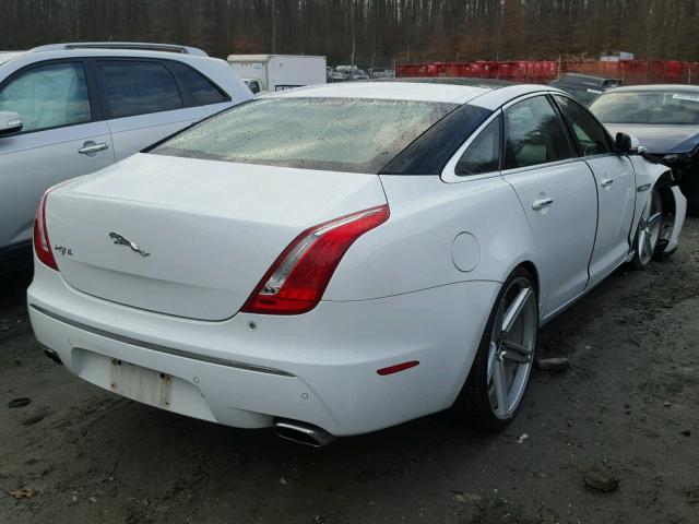 SAJWA2GB5BLV16318 - 2011 JAGUAR XJL WHITE photo 4