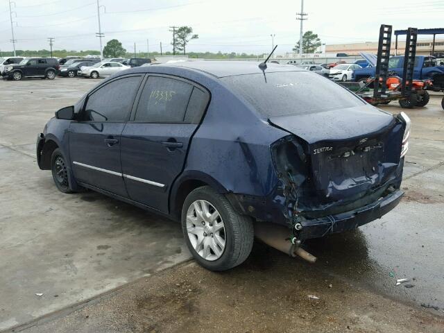 3N1AB6AP2AL612978 - 2010 NISSAN SENTRA 2.0 BLUE photo 3