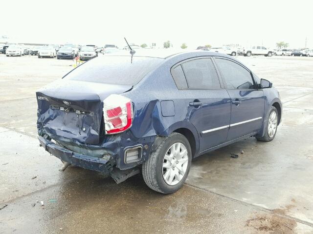 3N1AB6AP2AL612978 - 2010 NISSAN SENTRA 2.0 BLUE photo 4