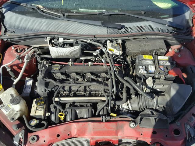 1FAHP36N59W128219 - 2009 FORD FOCUS SES RED photo 7